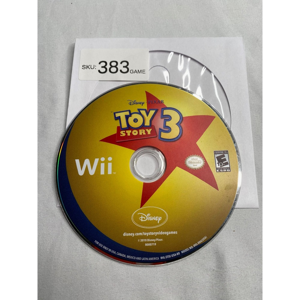 Disney Pixar Toy Story 3 Nintendo Wii Video Game Disc